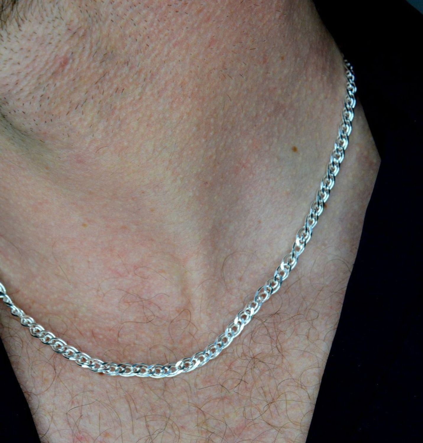 Srebrny łańcuszek 925 mona lisa 5 mm DIA-LAN-759687-80--925 5mm. Srebrny łańcuszek najwyższej próby srebra 925. Łańcuszek srebrny o splocie mona lisa idealny na prezent. Łańcuszek srebrny o wadze 13,30 gram i szerokości 5 mm (1).jpg